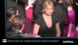 Festival Cannes 2016 : Virginie Efira sexy met le feu au tapis rouge avec un décolleté vertigineux (Vidéo)