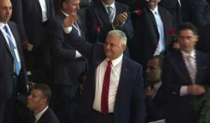 Le nouveau Premier ministre Yildirim arrive au Congrès de l'AKP