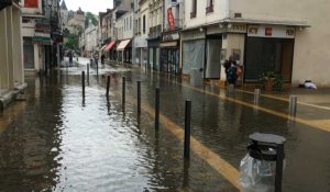 Les rues de Montargis encore sous les eaux