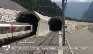 Suisse : le plus long tunnel du monde inauguré 