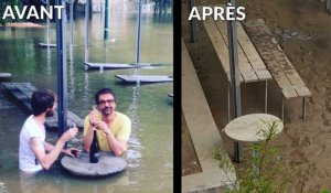Les premières images de la décrue de la Seine et de ses dégâts