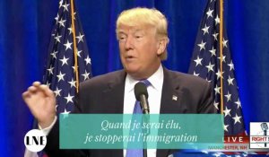 Donald Trump : "Quand je serai élu, je stopperai l'immigration" - ZAPPING ACTU DU 15/06/2016
