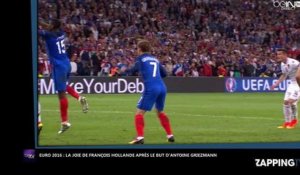 Euro 2016 : François Hollande fou de joie après le but d'Antoine Griezmann contre l'Albanie (Vidéo)