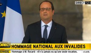 Hollande : "Michel Rocard cultivait l'utopie du possible"