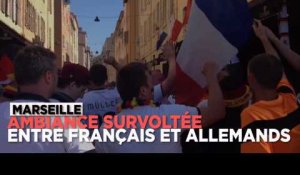 Marseille : ambiance survoltée entre Français et Allemands avant la demi-finale