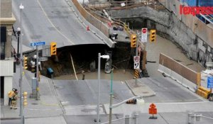 Ottawa: un trou géant en plein centre-ville