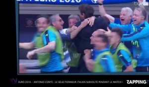 Euro 2016 - Antonio Conte : le sélectionneur italien survolté pendant le match ! (VIDEO)