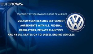 Dieselgate: accord de 15 milliards de dollars entre Volkswagen et les USA