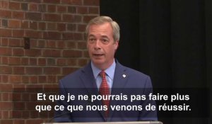 Nigel Farage, leader des pro-Brexit, démissionne de la présidence de Ukip