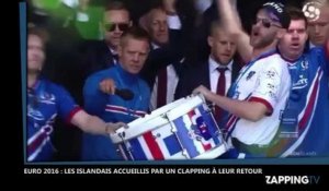 Euro 2016 : L'impressionnant clapping des Islandais pour le retour de l'équipe nationale au pays (Vidéo)