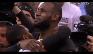 LeBron James fond en larmes après le titre historique des Cavaliers en NBA (vidéo)