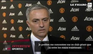 Les premiers mots de José Mourinho à Manchester United