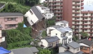 Japon: impressionant glissement de terrain à Nagasaki