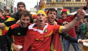 Euro-2016 - Les supporters belges et gallois envahissent Lille