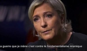 Marine Le Pen à la télé américaine, dans l'émission 60 minutes sur CBS