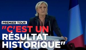 Marine Le Pen : "Résultat historique, il est temps de libérer le peuple français"