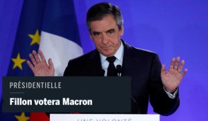Présidentielle 2017 : Fillon annonce qu'il votera pour Emmanuel Macron