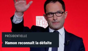 Présidentielle 2017 : Hamon admet une "sanction historique" pour le PS et appelle à voter Macron