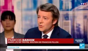 Présidentielle : "Il faut être digne et s'incliner avec respect devant le choix des Français", affirme François Baroin