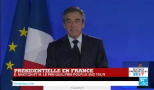 REPLAY - François Fillon battu au 1er tour : "Je voterai en faveur d'Emmanuel Macron"