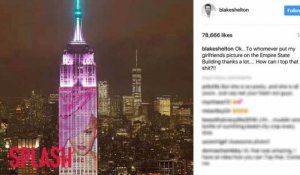 Blake Shelton réagit à l'image de Gwen Stefani sur l'Empire State Building