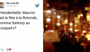 Présidentielle: Macron fait la fête à la Rotonde et n'a «pas de leçons à recevoir»