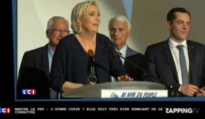 Marine Le Pen : L'hymne corse ? Elle fait très bien semblant de le connaître