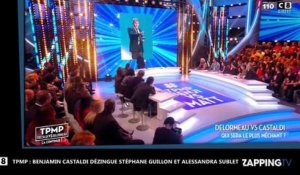 TPMP : Benjamin Castaldi dézingue Stéphane Guillon et Alessandra Sublet (vidéo)
