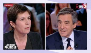 Chris­tine Angot à François Fillon : « Vous nous faites un chan­tage au suicide ? »
