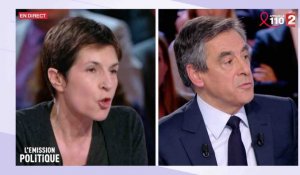 L'émission Politique : Violent clash entre François Fillon et Christine Angot