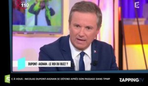 C L'Hebdo : Nicolas Dupont-Aignan se défend sur son passage dans TPMP (vidéo)