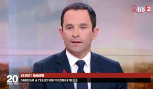 Devant Laurent Delahousse, Benoît Hamon dénonce ceux qui lui «plantent des couteaux dans le dos»