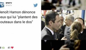 Présidentielle : Benoît Hamon dénonce les « coups de couteau dans le dos »