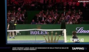 Roger Federer : Andy Murray cède sa place à un ramasseur de balle pour affronter le Suisse (Vidéo)