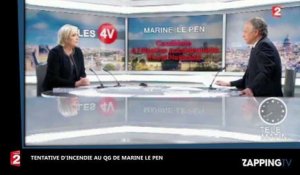 Marine Le Pen : Tentative d'incendie à son QG, elle blâme le gouvernement (Vidéo)