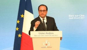 Emploi: Hollande assure laisser "un pays en bien meilleur état"