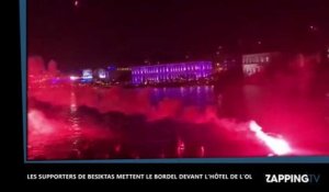 Besiktas - OL : Les supporters turcs mettent le bordel devant l'hôtel des lyonnais en pleine nuit (Vidéo)