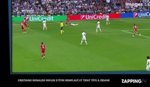 Zinédine Zidane : Cristiano Ronaldo lui tient tête et refuse d'être remplacé (vidéo)