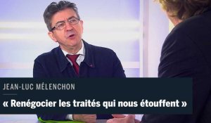 Jean-Luc Mélenchon : « Il faut renégocier les traités européens qui sont en train de nous étouffer »