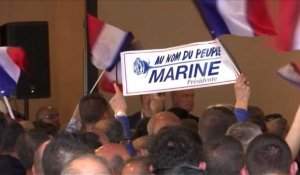 Marine Le Pen cible Macron lors d'un meeting en Eure-et-Loir