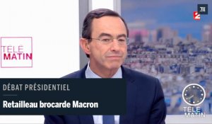 Macron, le candidat « ni pour, ni contre, bien au contraire », selon Bruno Retailleau