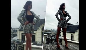 Iris Mittenaere : Sensationnelle et sexy pour un shooting sur les toits de Paris !