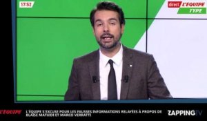 PSG : L'Equipe s'excuse après de fausses informations diffusées sur Marco Verratti et Blaise Matuidi (Vidéo)