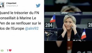 Quand le trésorier du FN conseillait à Marine Le Pen de se renflouer sur le dos de l'Europe