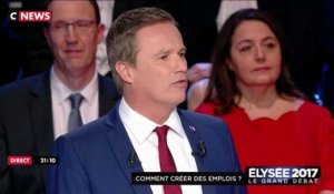 Débat : Nicolas Dupont-Aignan tacle Emmanuel Macron