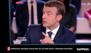 Emmanuel Macron agacé par Léa Salamé et ses questions sur sa vie privée dans L'Emission politique (Vidéo)