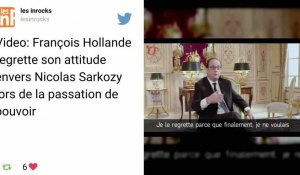 Hollande regrette son attitude envers Sarkozy pendant la passation de pouvoir en 2012