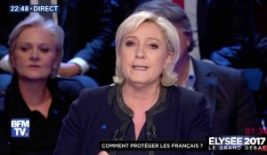 Le Grand Débat : Marine Le Pen s'attaque à Ruth Elkrief et Laurence Ferrari 