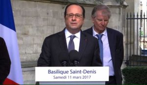 Visite symbolique de Hollande à Saint-Denis