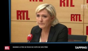Marine Le Pen se moque du soutien de son père, Jean-Marie Le Pen